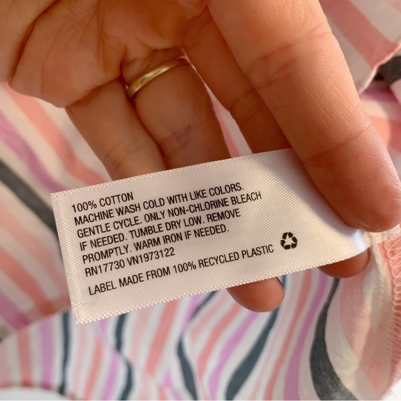 🌸SOLD🌸Universal Thread Striped Collared Short Sleeve Shirt - Picture 6 of 8